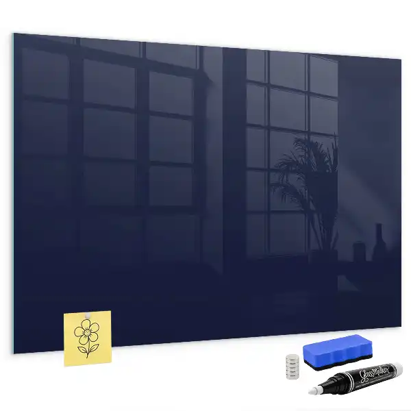 Magnetic dry erase board dark navy blue