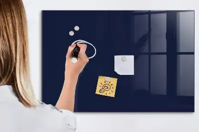 Magnetic dry erase board dark navy blue