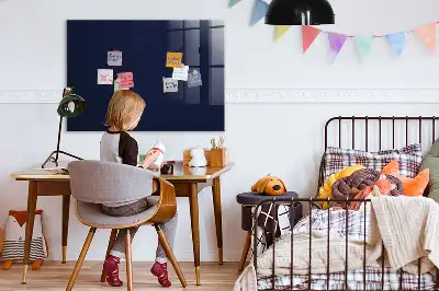 Magnetic dry erase board dark navy blue