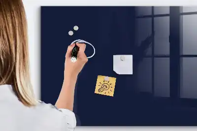 Magnetic dry erase board dark navy blue