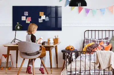 Magnetic dry erase board dark navy blue