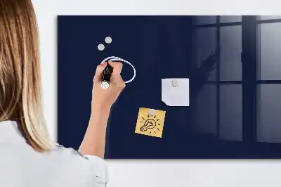 Magnetic dry erase board dark navy blue