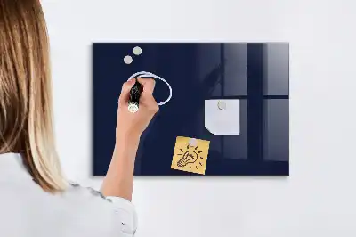 Magnetic dry erase board dark navy blue