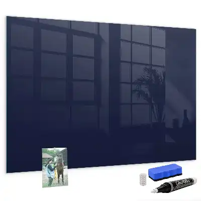 Magnetic dry erase board dark navy blue