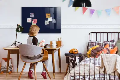 Magnetic dry erase board dark navy blue