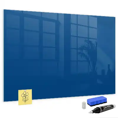 Magnetic dry erase board in navy blue
