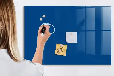 Magnetic dry erase board in navy blue