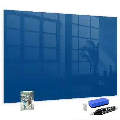 Magnetic dry erase board in navy blue