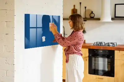 Magnetic dry erase board in navy blue