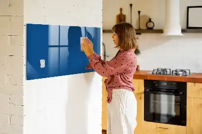 Magnetic dry erase board in navy blue