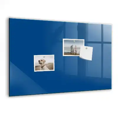 Magnetic dry erase board in navy blue