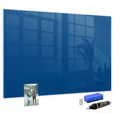 Magnetic dry erase board in navy blue
