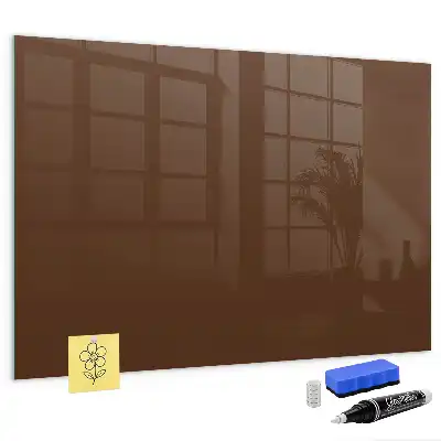 Magnetic dry erase board brown