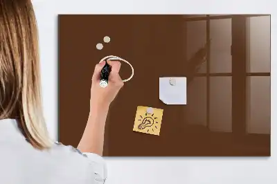 Magnetic dry erase board brown