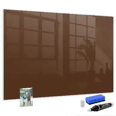 Magnetic dry erase board brown
