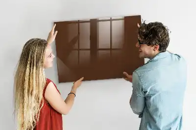 Magnetic dry erase board brown