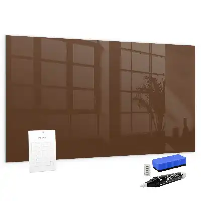 Magnetic dry erase board brown