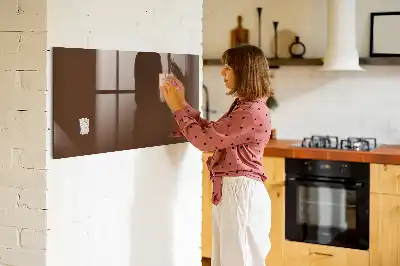 Magnetic dry erase board brown