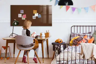 Magnetic dry erase board brown