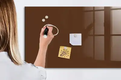 Magnetic dry erase board brown