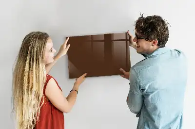 Magnetic dry erase board brown