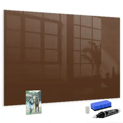 Magnetic dry erase board brown
