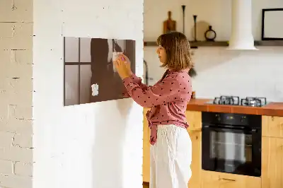 Magnetic dry erase board brown