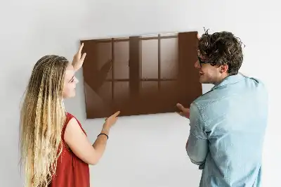 Magnetic dry erase board brown