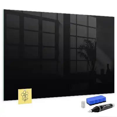 Magnetic dry erase board black