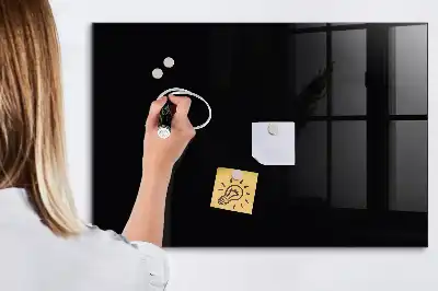 Magnetic dry erase board black