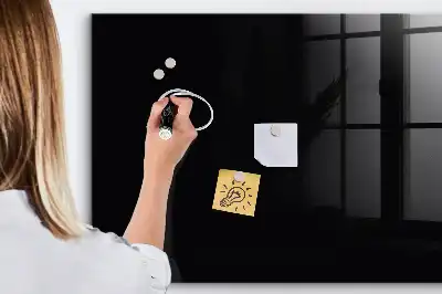 Magnetic dry erase board black