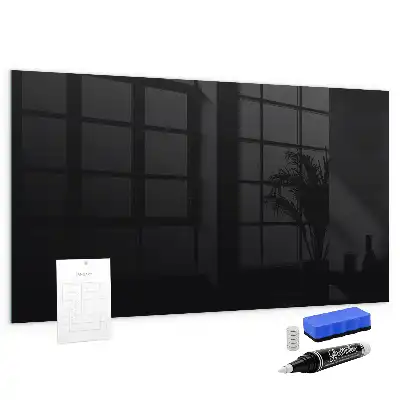 Magnetic dry erase board black