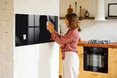 Magnetic dry erase board black