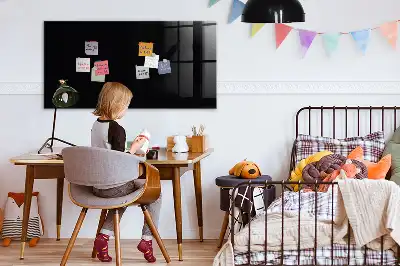 Magnetic dry erase board black