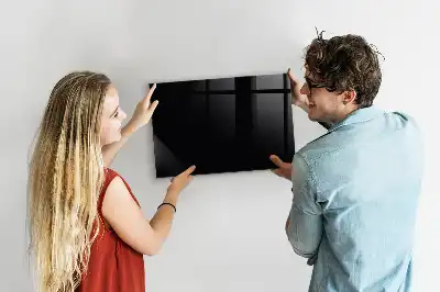 Magnetic dry erase board black