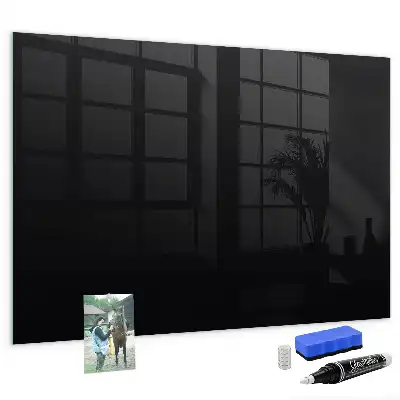 Magnetic dry erase board black