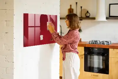 Magnetic dry erase board red