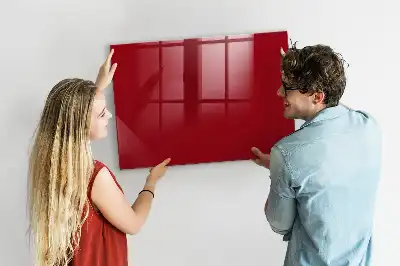 Magnetic dry erase board red