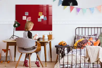 Magnetic dry erase board red