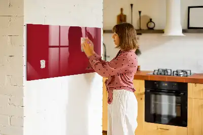 Magnetic dry erase board red