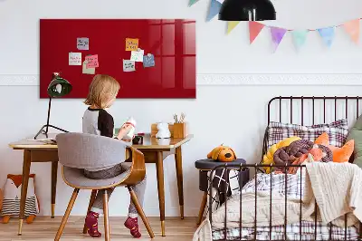 Magnetic dry erase board red