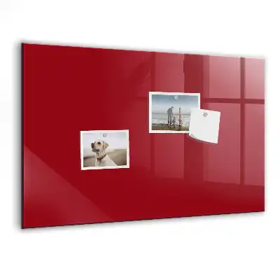 Magnetic dry erase board red