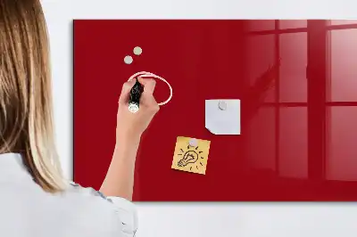 Magnetic dry erase board red