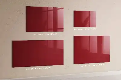 Magnetic dry erase board red