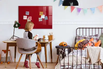 Magnetic dry erase board red