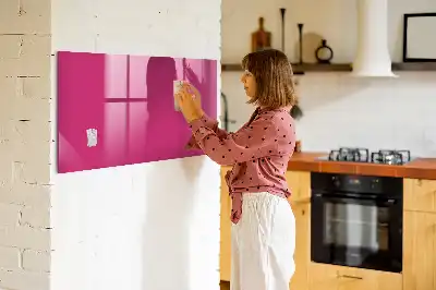 Magnetic dry erase board in intense pink