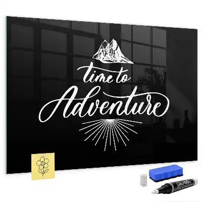 Magnetic dry erase board adventure design