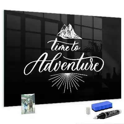 Magnetic dry erase board adventure design