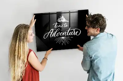 Magnetic dry erase board adventure design