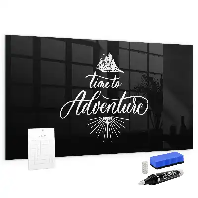 Magnetic dry erase board adventure design